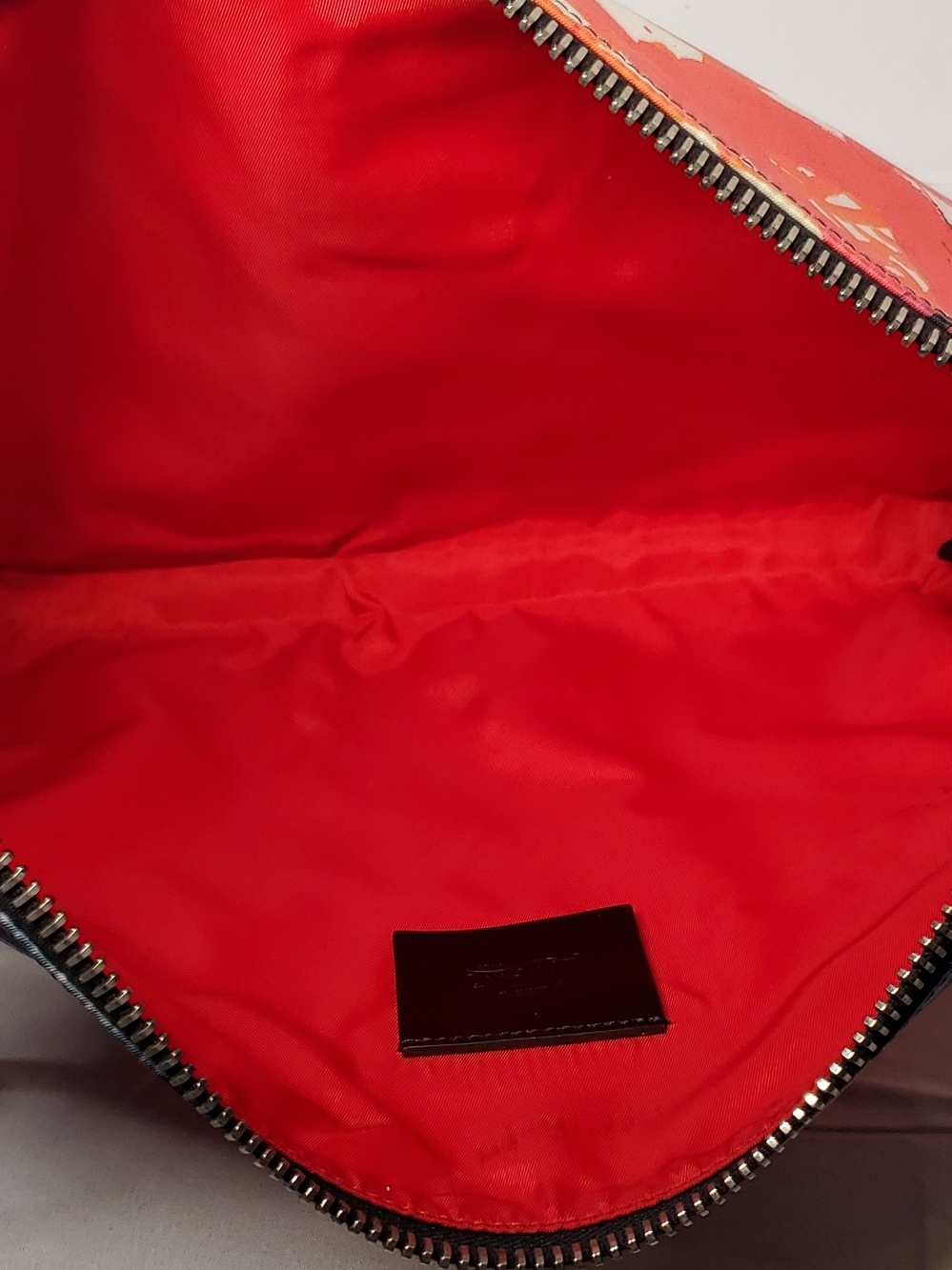 Authentic Christian Louboutin Nylon KalouPouch Clutch Bag Graffiti - Picture 11 of 16